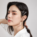 Dofash Silver Bobby Pins Hair Pins Steel Hair Clips 3.5Cm/1.38 Hair Accessories For Women 100PCS (Silver)