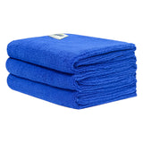 SOFTSPUN Microfiber Hair and Face Care, 3Piece, 40x60 Cms, 340 GSM, (Blue). Super Soft & Comfortable, Quick Drying, Ultra Absorb