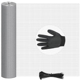 48in x 100ft Hardware Cloth Hot-Dip Galvanized Welded Wire Mesh - Heavy Duty 23 Gauge Chicken Wire Fencing for Garden, Chicken C