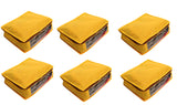 Zadmus Large NonWoven Saree/Garment Bag Combo Pack Of 6, Yellow