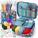 59 Pcs Crochet Kit For Beginners With Yarn And Crochet Hooks, Complete Crochet Starter Set, Knitting Accessories Kit, Diy Knitti