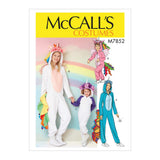 McCall's M7852KID Girl's Unicorn Onesie Costume Sewing Patterns, Sizes 3-8