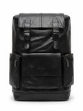 Atom Basics Vegan Leather Laptop Backpack For Men & Women, Black