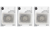 Dritz, 1-1/16 Inch (26mm), Nickel, 3-Pack (1,050 Count) Dressmaker Pins, 1050 Pack