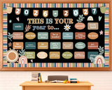 This is Your Year to Bulletin Board Set Boho Motivational Classroom Decorations Boho Inspirational Paper Cutout Welcome Back to 