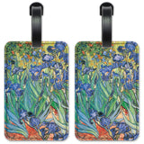 Van Gogh: Irises Luggage Id Tags Suitcase Identification Cards Set Of 2