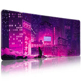 MEWOOCUE Gaming Laptop Mouse Pad,Sea Wave Big Mice Pads PC Keyboard Waterproof and Non-Slip 31.5 x 11.9 0.12 Thick XL,XXL Rubber