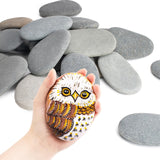 Simetufy 25 Pcs Large Rocks for Painting, 4-5 Inch River Rocks Painting Stones Smooth Flat Rocks for Painting, Natural Rocks to 
