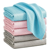 Divguf 6 Pack Fish Scale Microfiber Cleaning Cloth(16inch x16inchA)