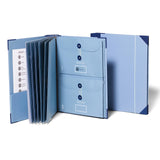 Savor | The Folio Document Organizer | Custom Dyed Cloth Bound Expanding File Folder for Important Papers, Emergency Binder, Bir