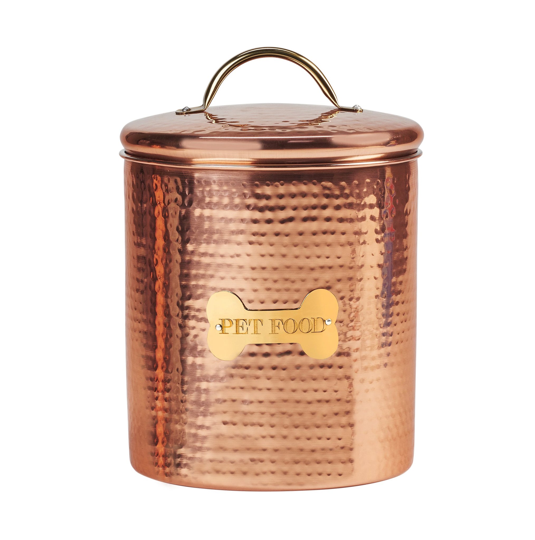 Amici Pet King Charles XL Amici Home Copper Dog Food Canister-104, X-Large/104 oz