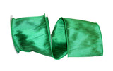 Reliant Ribbon 92975W-510-10F Dupioni Supreme Wired Edge Ribbon, 4 Inch X 10 Yards, Emerald Green