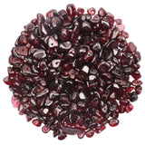 500 pcs Natural Chip Stone Beads, Garnet 5-8 mm Irregular Gemstones Healing Crystal Loose Rocks Bead Hole Drilled for Jewelry Ma