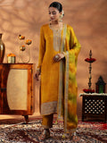 Libas Women'S Silk Blend Kurta Sets (48960O_Mustard_M)
