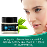 Miracle Lips Organic 2 In 1 Lip Scrub And Moisture Balm - For Corrective Lip Action - Wax Free Anti-Aging Lip Balm Treatment Sol