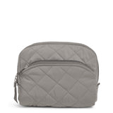 Vera Bradley Women's Performance Twill Medium Cosmetic Makeup Organizer Bag, Tranquil Gray, One Size