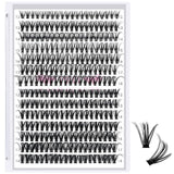 280 Pcs Individual Lashes 30D+40D Mixed Lash Clusters 14 Rows Cluster Lashes that Look Like Eyelash Extensions DIY Lash Extensio