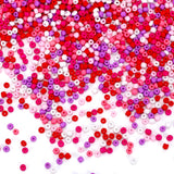 DECYOOL 1500 Pcs Valentine Pony Beads, Valentines Day Pony Beads for Bracelets Plastic Craft Bead for DIY Jewelry Making Party C