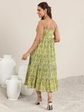 Libas Women'S Cotton Fit And Flare Maxi Dress (29437O_Olive_L)
