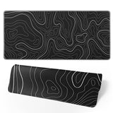 Topographic Contour Extended Big Mouse Pad Large,Gaming Mouse Pad Desk Pad,31.5x11.8 Inch Long Computer Keyboard Mouse Mat Mouse