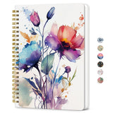 ZOTIA Lined Spiral Journal for Women, A5 Cute Hardcover College Ruled Notebook for Work, School & Note Taking, Aesthetic Writing