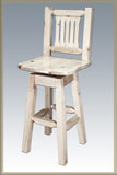 Montana Woodworks Barstool With Back And Swivel