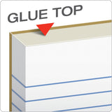 Tops The Legal Pad Writing Pads, Glue Top, 8-1/2 X 11, Narrow Rule, 50 Sheets, 12 Pack (7529)