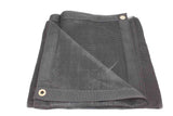 Mytee Products 6'x8' Black 70% Shade Mesh Tarp for Outdoor w/Grommets - 6 Oz Extra Durable Heavy Duty Mesh Tarps for Dump Truck,