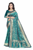 Sugathari Womens Banarasi Saree Pure Kanjivaram Silk Saree Soft new ladies 2023 Design Wear Pattu Sarees Latest Party Sari colle