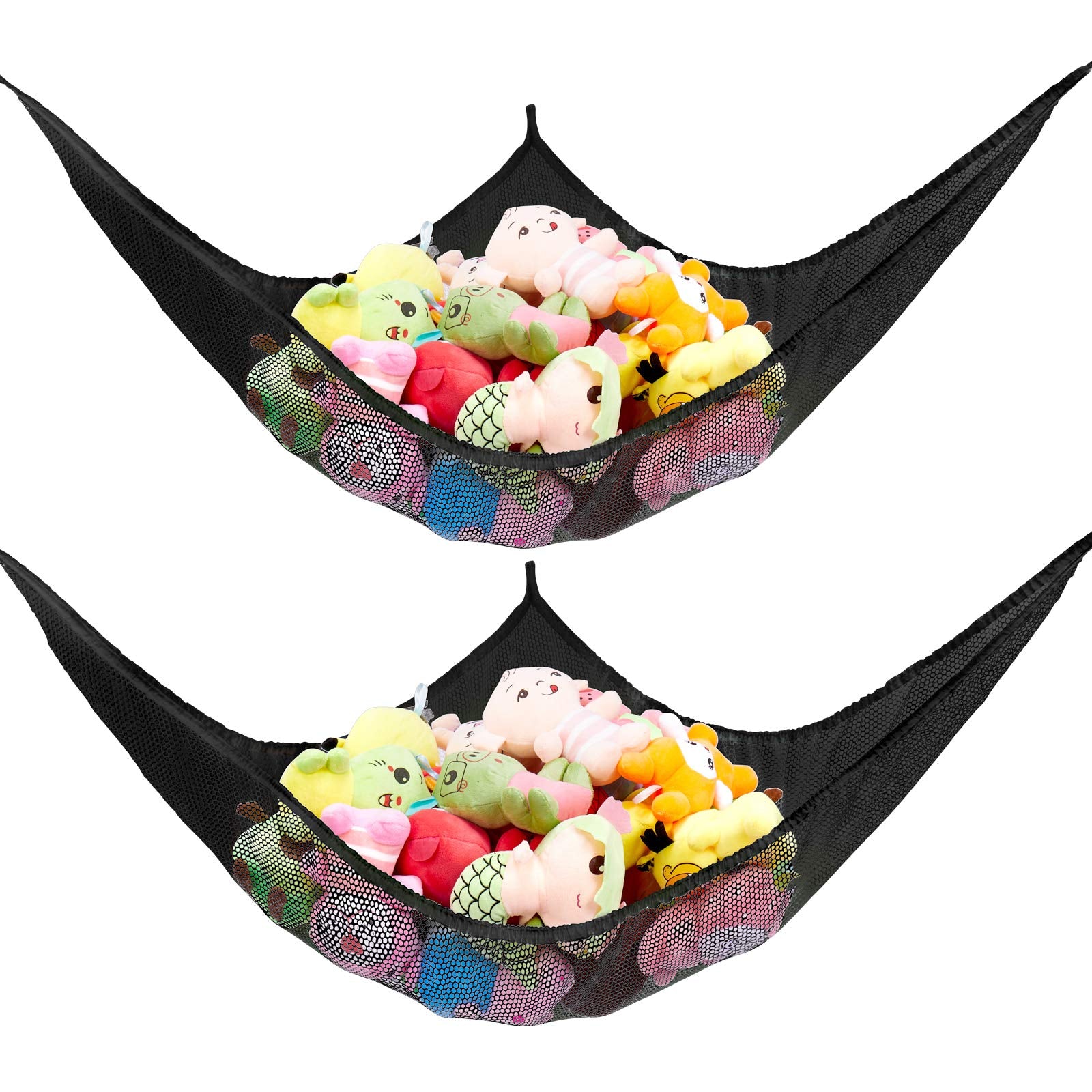 Stuffed Animal Net or Hammock, Stuffed Animal Net, Jumbo Toy Net Hammock for Stuffed Animals KoHuiJoo Wall Sling corner Extra La