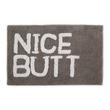 DII Tufted Shower/Bath Mat Soft Absorbent Bathroom Rug, Plush & Machine Washable, 20x31-Inches, Gray, Nice Butt
