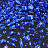 OEMOO 500 Pieces Sewing Gems Acrylic Sewing Crystal Mixed Shapes Sew On Rhinestones with Sewing Holes for Clothes DIY Crafts Cos