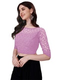 Pujia Mills Blouse For Women Blouse Readymade Stylish Design Blouses For Women Readymade Blouse For Women Stylish Fancy Blouse Stitched Blouse For Women Saree Blouse Baby Pink Blouse Readymade Baby Pink 34