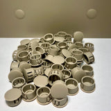 5/8 Inch Plastic Plug, Aluminum Patio Cover Replacement Plugs | 50 Pack (Adobe/Driftwood)