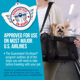 Sherpa Original Deluxe Travel Pet Carrier, Airline Approved & Guaranteed On Board - Black, Small