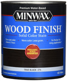 Minwax Wood Finish WaterBased Solid Color Wood Stain, True Black, 1 Quart
