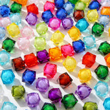 BERMRO 16mm Color Acrylic Beads 100pcs Cute Candy Colors Spacer Beads Loose Beads for DIY Crafting Necklace Bracelet Jewelry Mak
