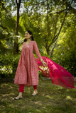 Gosriki Women'S Rayon Blend Printed Straight Kurta With Pant & Dupatta (Manchali-Rani-Gs_5Xl_Pink_Xxxxx-Large),Pink,5,B0CZ3FDGSD