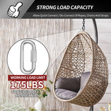15 Pack Heavy-Duty Chain Hooks Quick Links - 304 Stainless Steel 1/8 Locking Carabiner Anti-Rust Chain Connector Quick Link fo