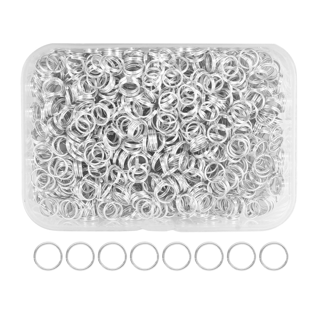 Crafts Using Split Key Rings Mandala Crafts 7Mm Silver Colored Double Jump Rings For Jewelry Making ...