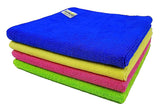 SOFTSPUN Microfiber Ultra Fast Drying, Car Dusting and Cleaning Towel Cloth 20X30Cms Set of 4