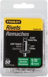Stanley Paa585B Aluminum Rivets, 5/32 Inch X 1/2 Inch, Pack of 50