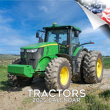 2024 2025 Tractors Calendar Tractor Monthly Wall Calendar 12 x 24 Open Thick NoBleed Paper Giftable Academic Teacher
