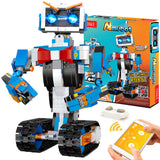 STEM Building Robot Toys for Kids 8-12, Educational Science Build Block Kits, Educational Remote Control Toy with App Control, B