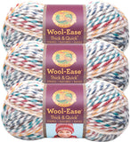 Lion Brand Wool Ease Thick and Quick Yarn(3Pack) Hudson Bay 640610