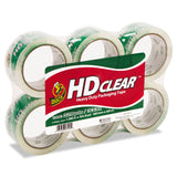 Duck CS556PK HeavyDuty Carton Packaging Tape, 1.88Inch x 55yds, Clear, 6 Rolls