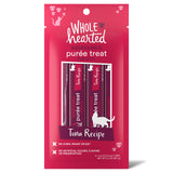 WholeHearted Cat Treats, Tuna Recipe Squeezable Pur e, 4 Tubes, 0.5 oz Each