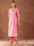 Libas Women'S Chanderi Silk Kurta Set (49455 Coral 4Xl