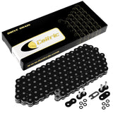 Caltric Black 520-Pitch 120-Links O-Ring Drive Chain Compatible with ATV/UTV/Quad/Side X Side/Motorcycle/Dirtbike/with Rivet and