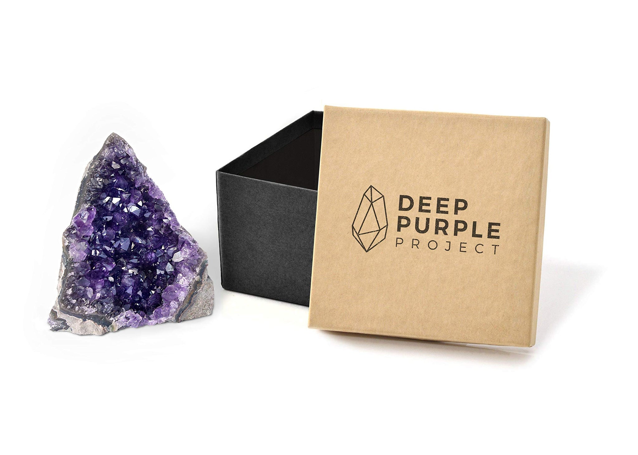 Deep Purple Project Large Amethyst Crystal Rock 1.5 to 2 lb Raw Clusters from Uruguay Quartz Geode (600 Grams to 900 Grams)